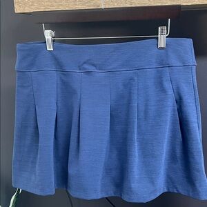 Lands' End Navy Blue Circle Skirt